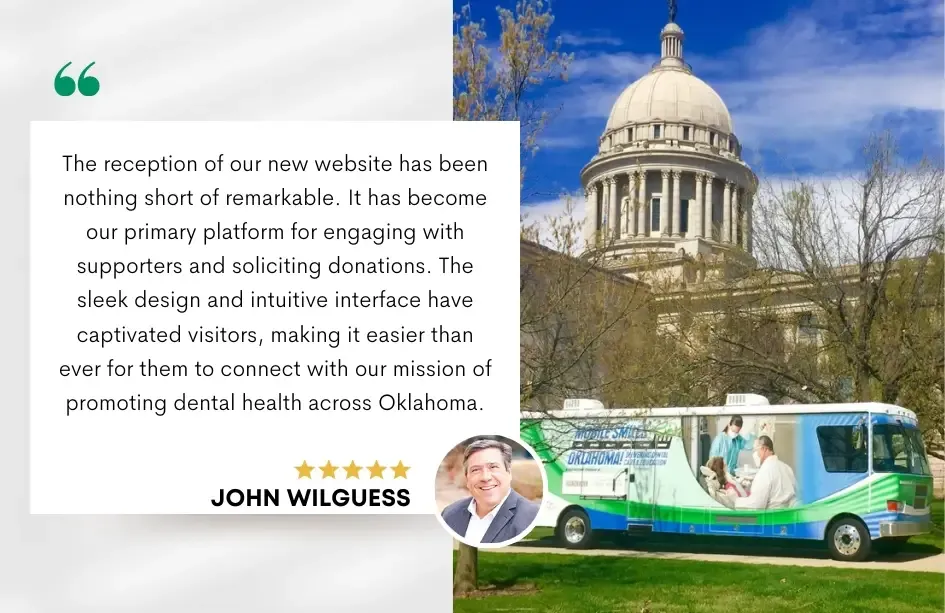 testimonial from oklahoma dental foundation founder