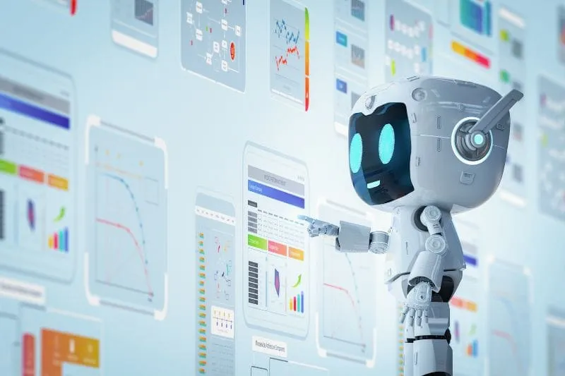 ai bot looking at data