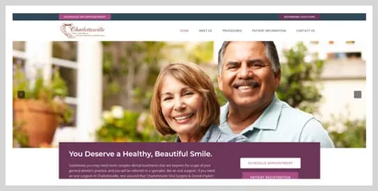 Charlottesville Oral Surgery screenshot